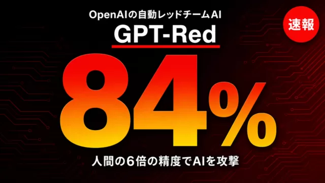 OpenAIの自動レッドチームAI GPT-Redが人間の6倍の精度で攻撃に成功したことを示すサムネイル画像