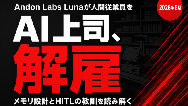 AI上司Lunaが人間従業員を解雇したニュースを伝えるサムネイル画像